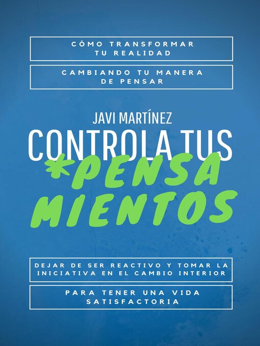 Title details for Controla Tus Pensamientos by Javi Martínez - Available